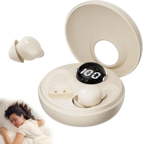 Sunvito - Mini Invisible Bluetooth 5.3 Sleep Earplugs for Side Sleepers