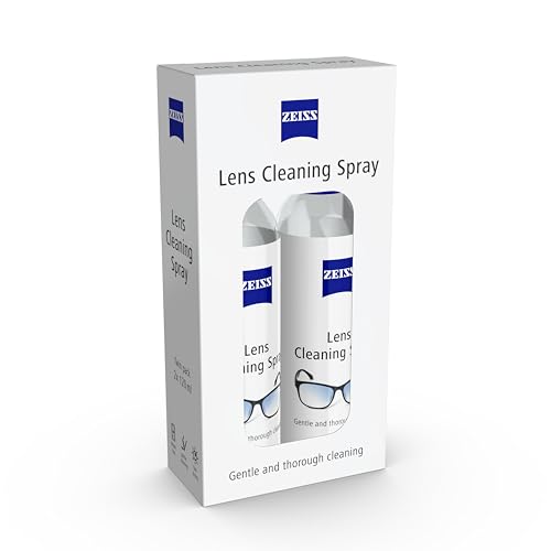 ZEISS Lens Cleaning Spray, Twin Pack for Cleansing Optical Surfaces, Glass and Plastic Cleaner, for Glasses, Spectacles, Cameras, Microscopes, Digital Screens and Ski Goggles (2 x 120 ml Sprays) - Medaid International
