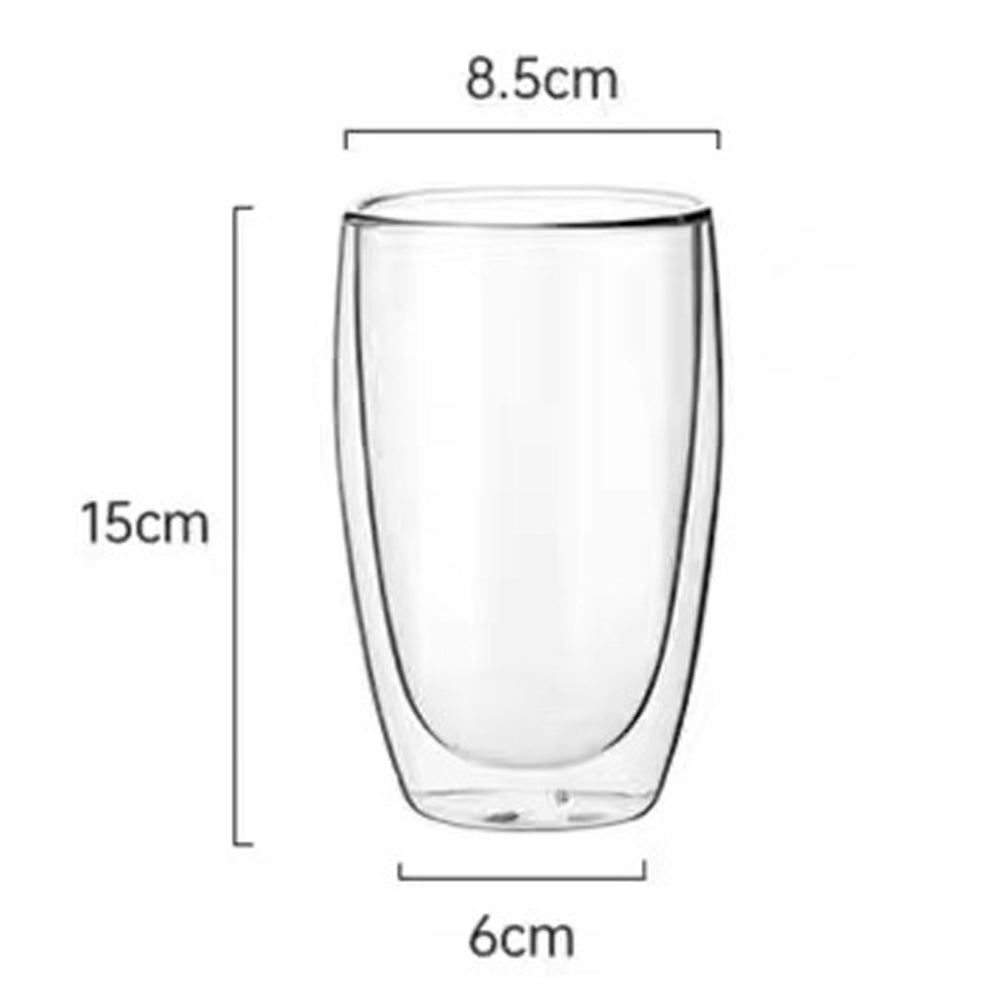 350ml Double Glass Cup (D8.50 x H11.50)CM ( FR-12 )