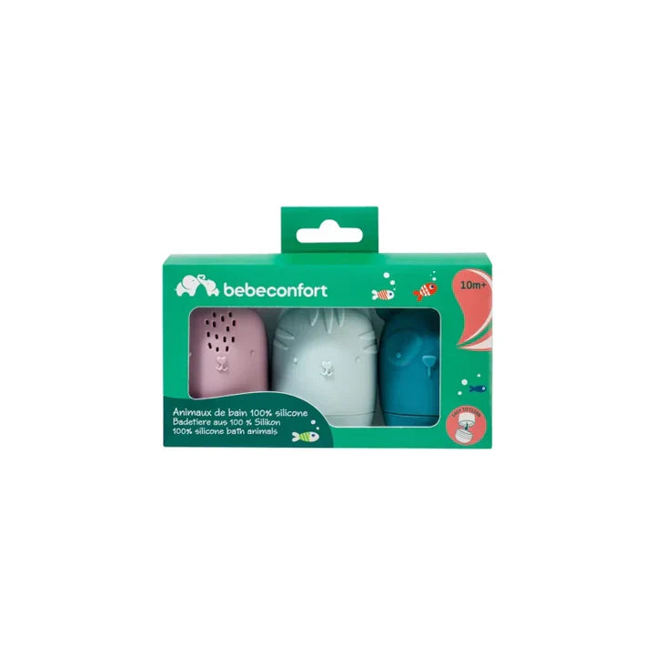 Bebe Confort - 100% Silicone Bath Animals - 3pcs