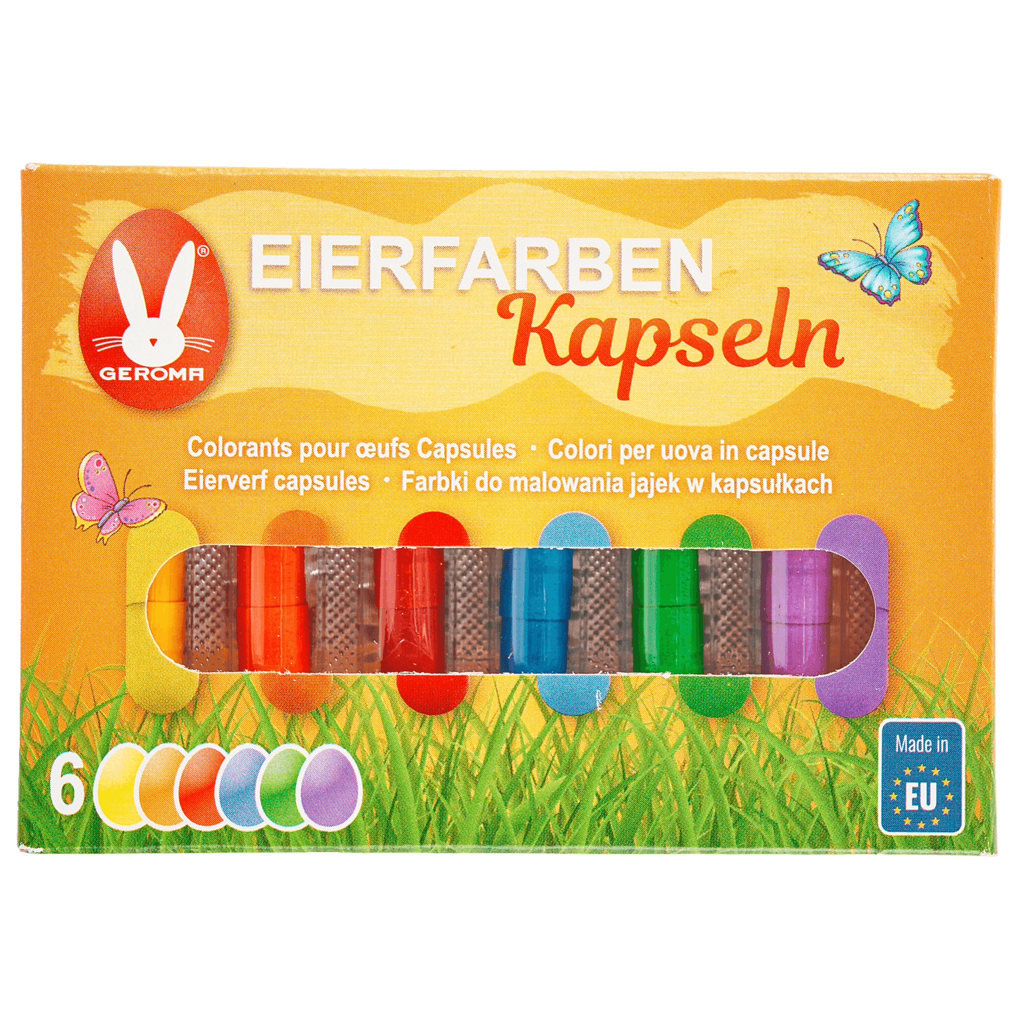 Geroma Egg Dye 6Capsules 6 Colors | Geroma in Lebanon