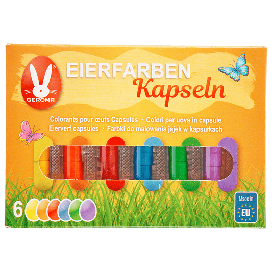 Geroma Egg Dye 6Capsules 6 Colors | Geroma in Lebanon