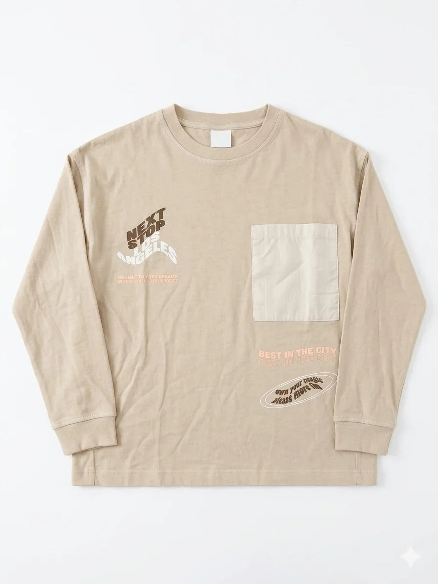 Zara Boy's Beige Printed Blouse | Zara In Lebanon