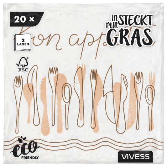 Vivess Napkins Grass 20 pieces|Vivess In Lebanon
