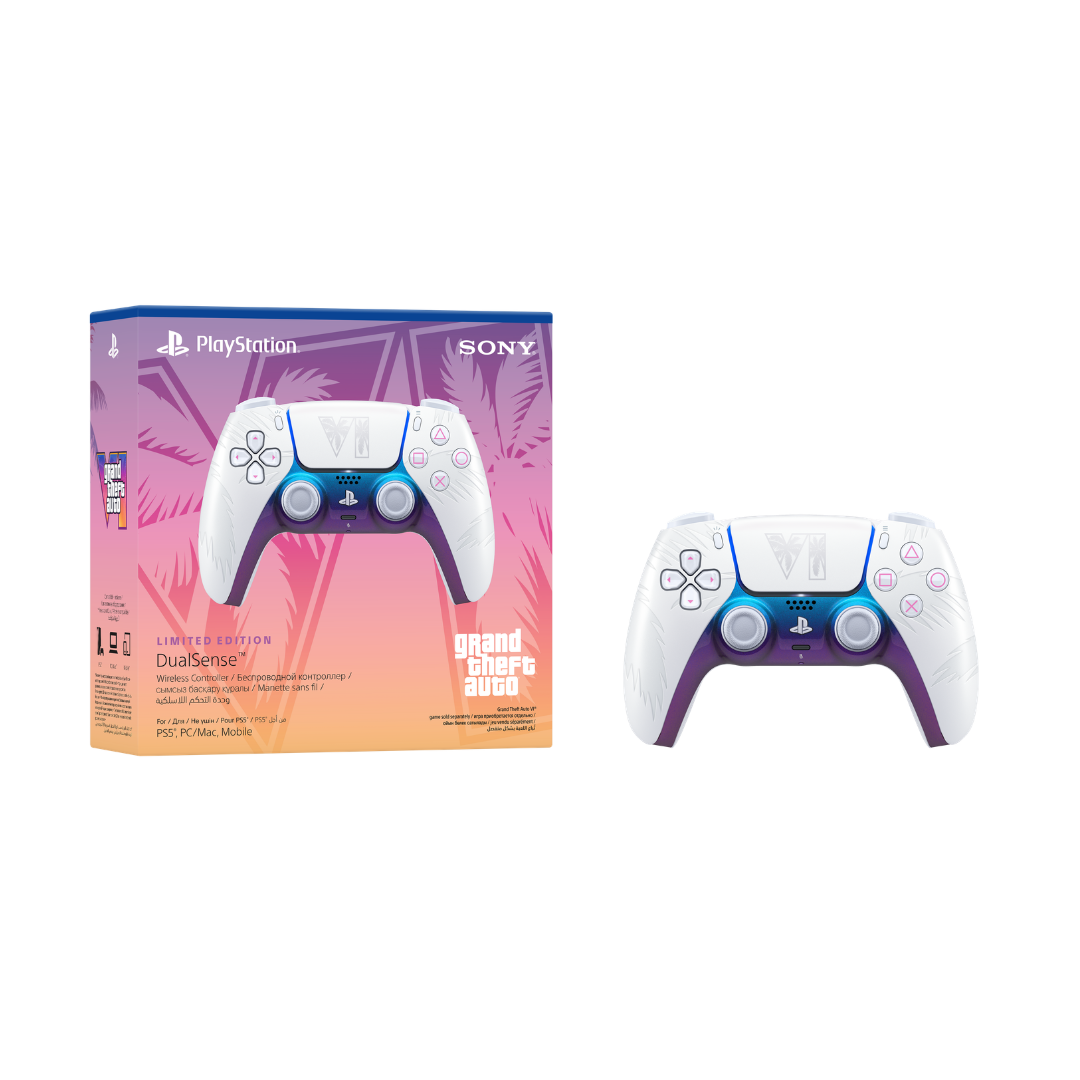 PlayStation PS5 DualSense Wireless Controller, GTA Limited Edition White CFI-ZCT2WZIX