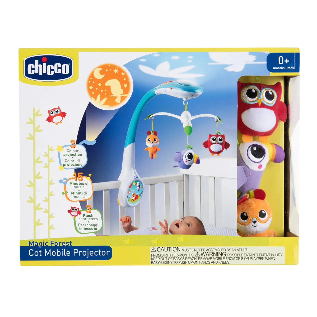 Chicco - T- *cop* - New Maagic Forest Cot Mobile Projection - {09717}
