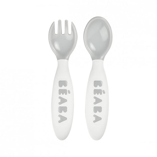 Béaba Training Fork and Spoon 2nd Age – Light Mist
