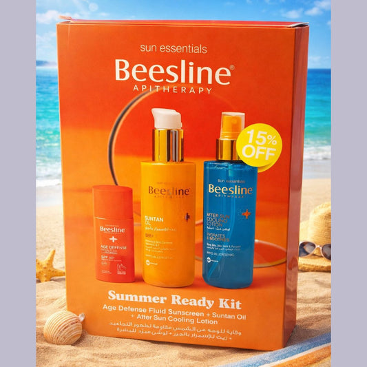 Beesline Sun Bundle - Suntan Oil + After Sun + Age defence fluid