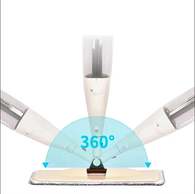 Spray Mop for Floor Cleaning – Refillable & 360° Swivel