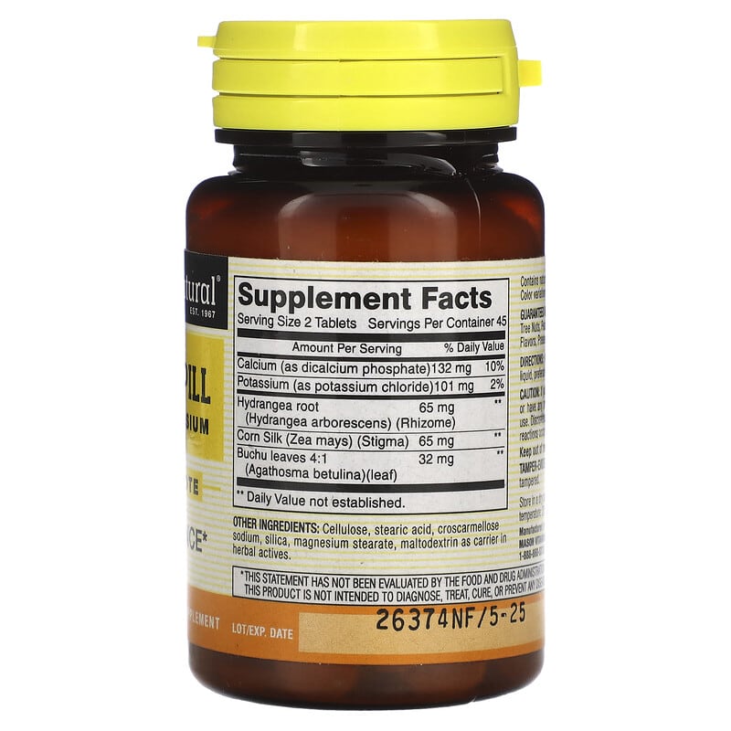Mason Natural, Water Pill with Potassium, 90 Tablets - Medaid International