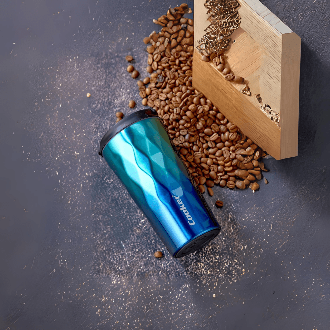 350ML Stainless Steel Star Mug Blue