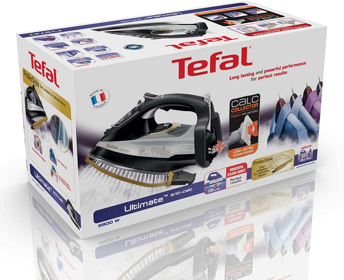 Tefal Steam Iron, Ultimate Anti-Calc Iron - FV9747E0