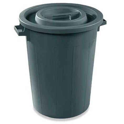 Plastic waste Barrel Black 75 L