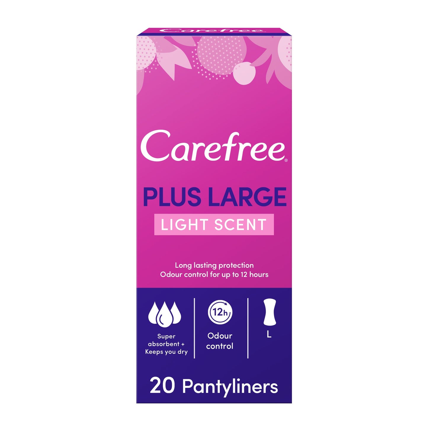 Carefree Plus Large Panty Liners