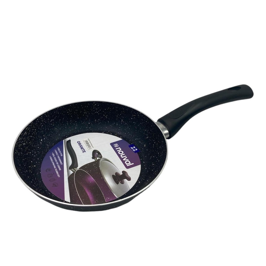 Black Granite Nouval Frying Pan 22 cm