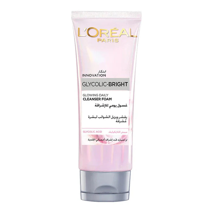L'Oreal Paris Glycolic Bright Instant Glowing Face Wash 100ml - Medaid