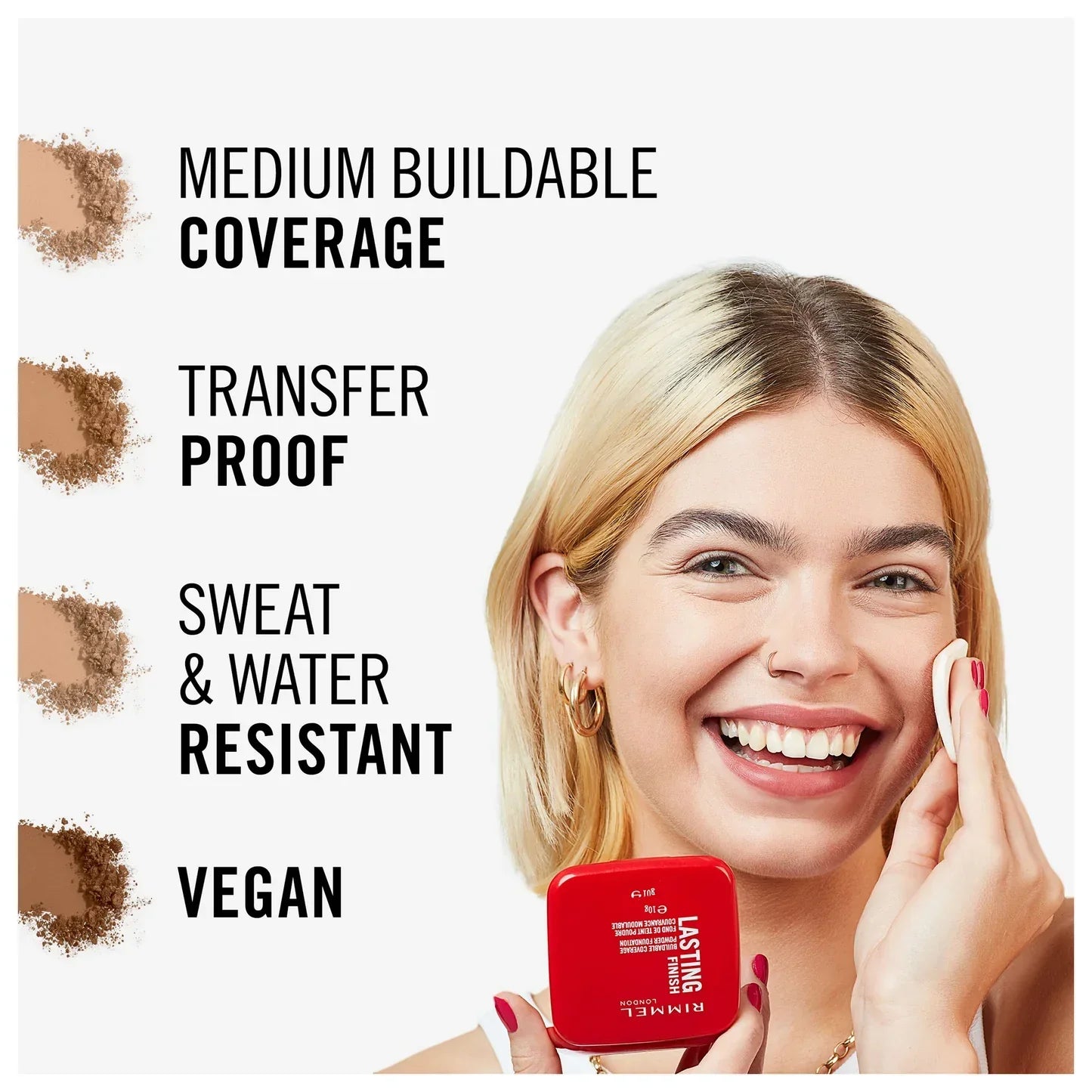 Rimmel lasting finish powder foundation 10g - Medaid International
