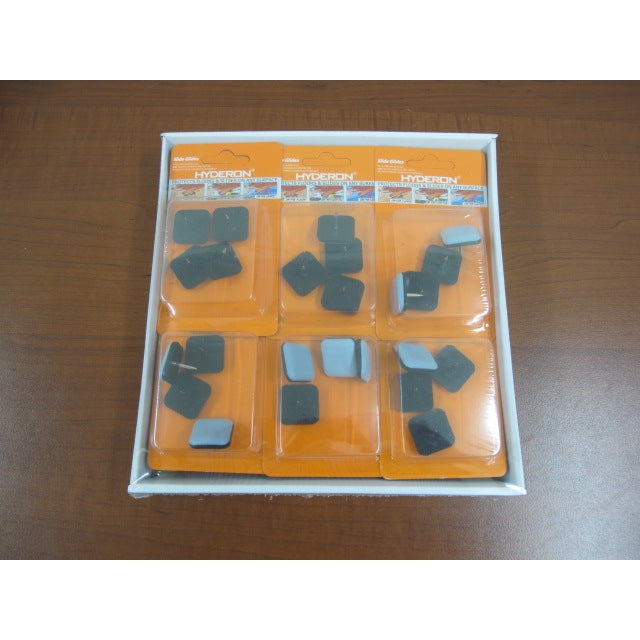 Small Squared Furniture Sliders with screws X4