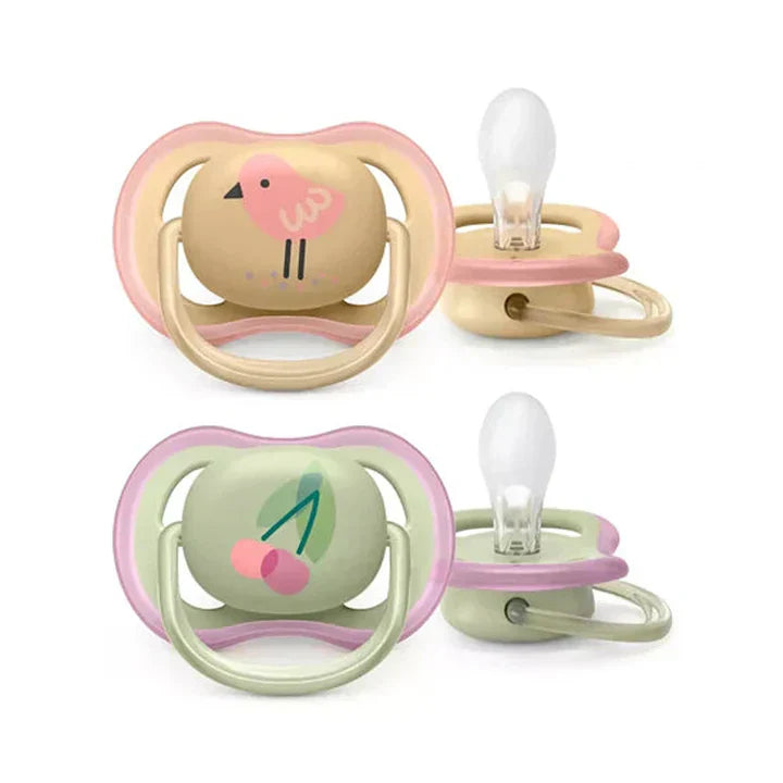 Avent - Ultra Air Soothers Deco Mix - 0-6m - Girl