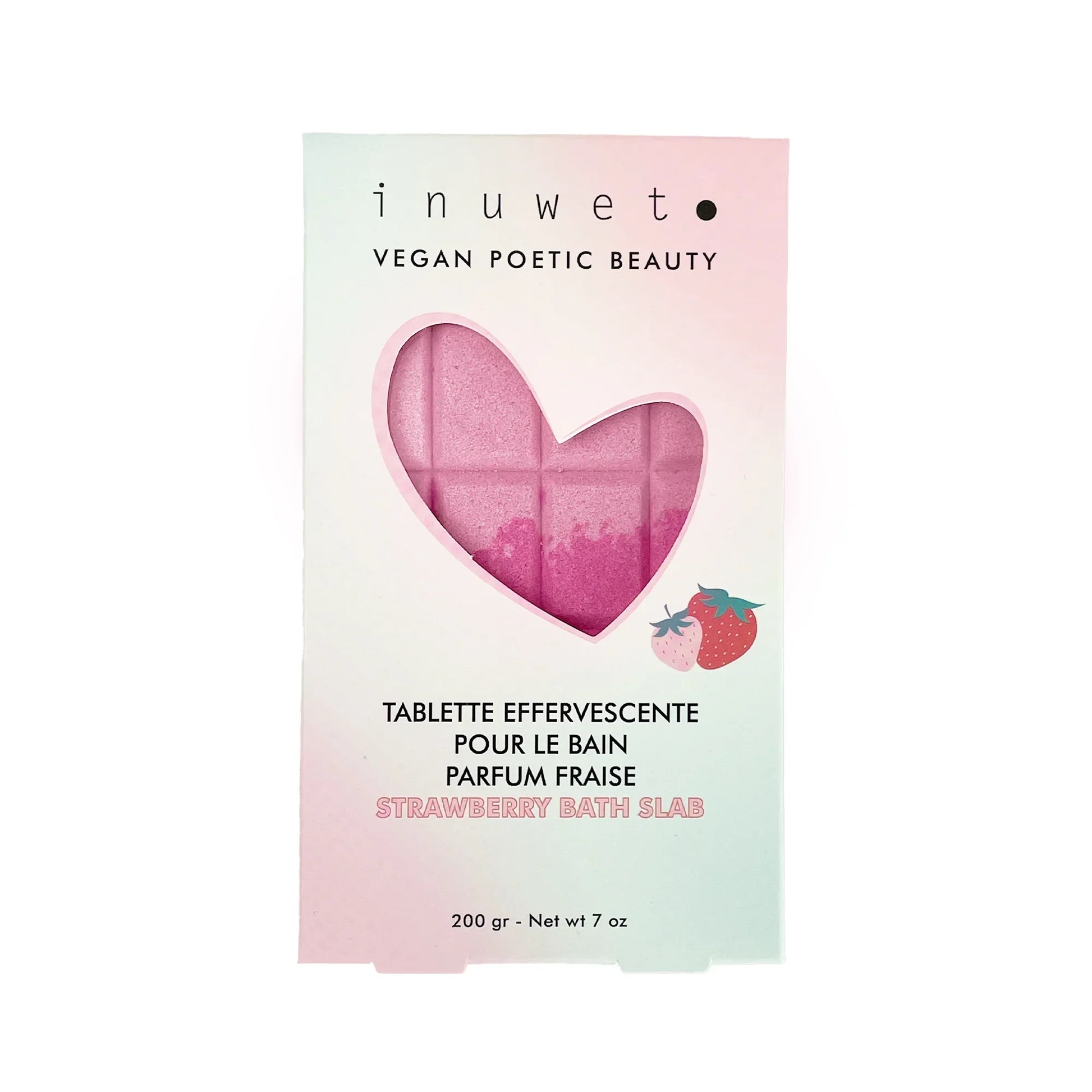 Inuwet - Strawberry Bath Slab Strawberry 200g - Medaid International