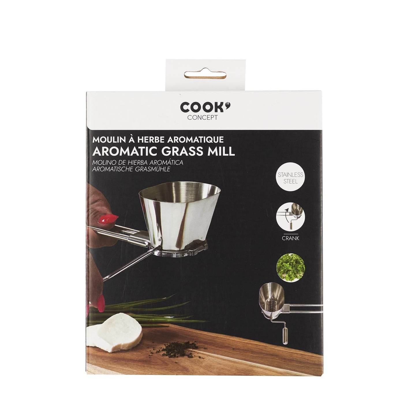 STAINLESS STEEL CRANK HERB GRINDER