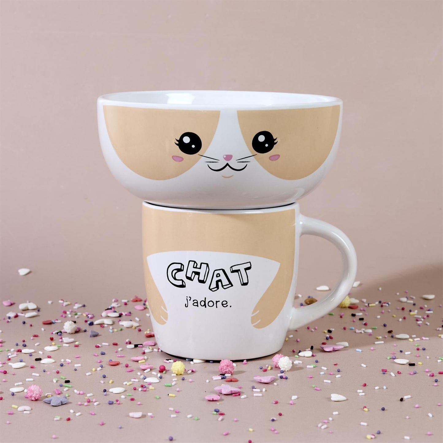 MUG AND BOWL KAWAII M12