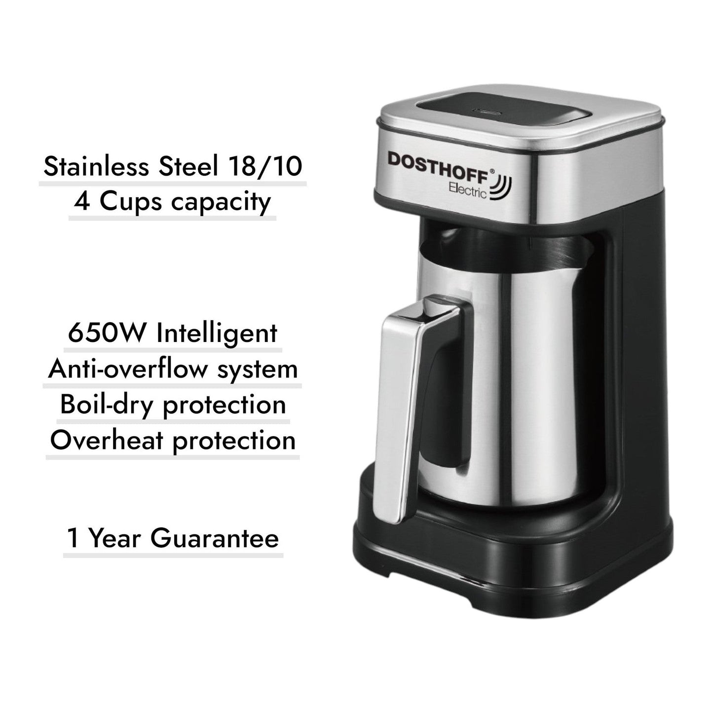 Dosthoff 650W Automatic Lebanese Coffee Maker