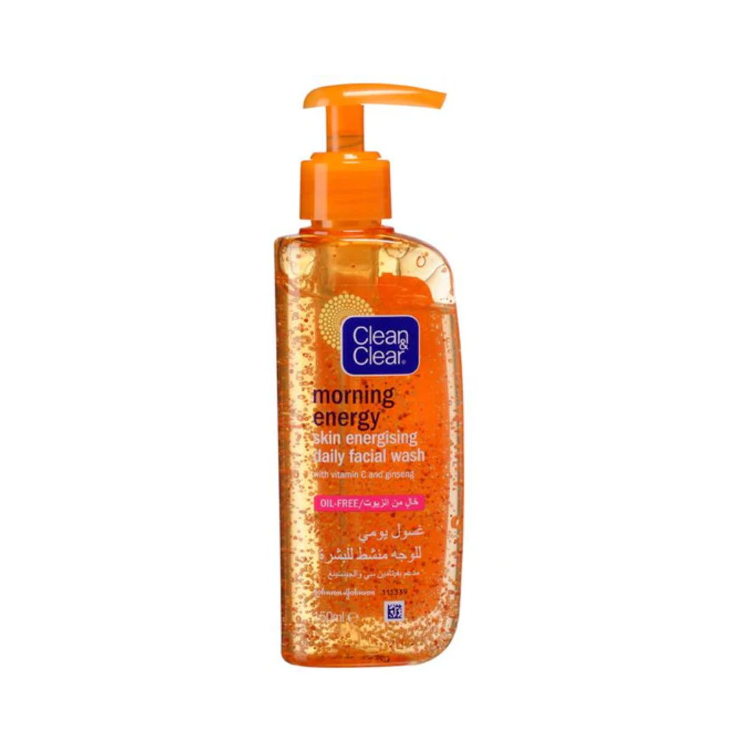 Clean & Clear Morning Energy Daily Facial Wash 150ml - Medaid International