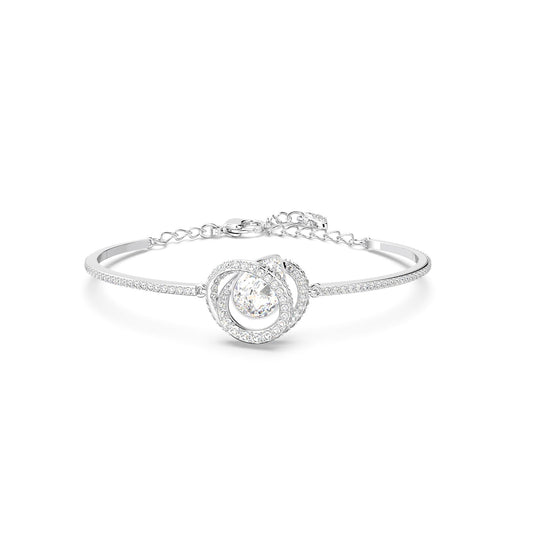 Swarovski Women's Silver Rhodium-Plated Generation Bangle Bracelet | Swarovski In Lebanon