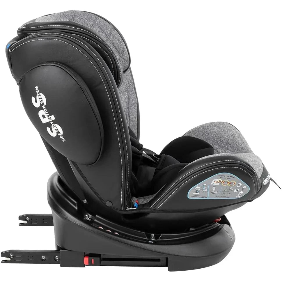 Kikkaboo - Car Seat (0,1,2,3) 0-36kg - Stark Isofix - Black 2023