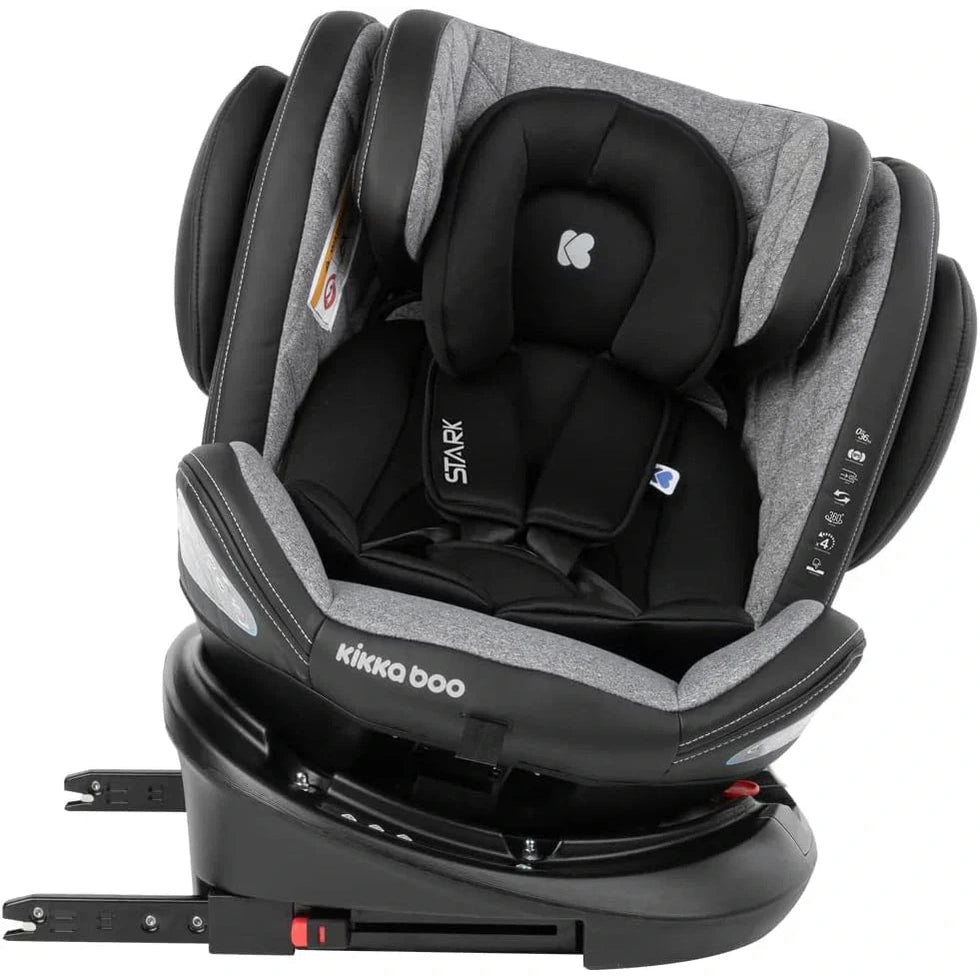 Kikkaboo - Car Seat (0,1,2,3) 0-36kg - Stark Isofix - Dark Grey 2023