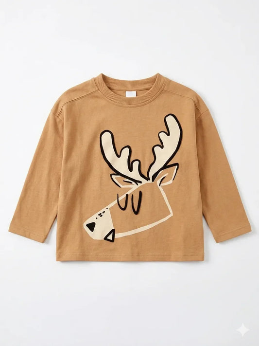 Zara Boy's Brown Printed Blouse | Zara In Lebanon