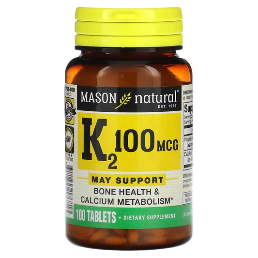 Mason Natural Vitamin K2 100 mcg 100 Tablets
