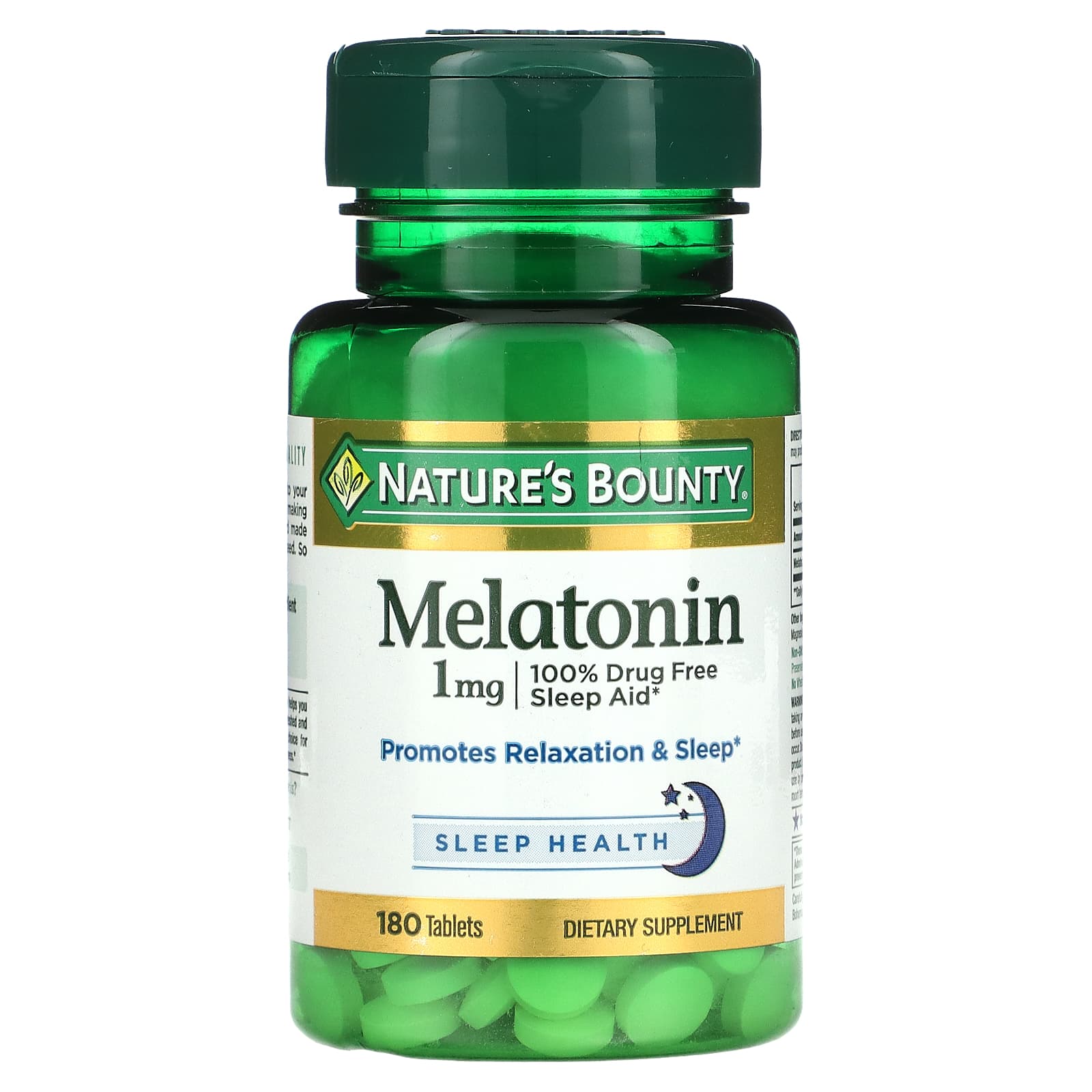 Nature's Bounty, Melatonin, 1 mg, 180 Tablets - Medaid International