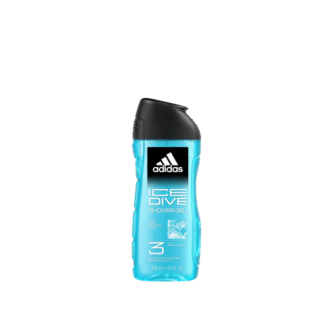 Adidas New 3 In 1 Shower Gel 250ml For Men - Medaid International