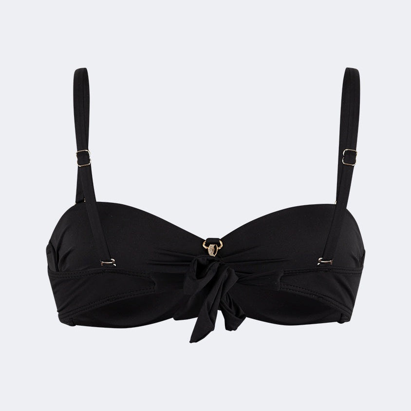 Oil And Gaz Stylish Women Beach Bandeau Bra Black - Medaid International