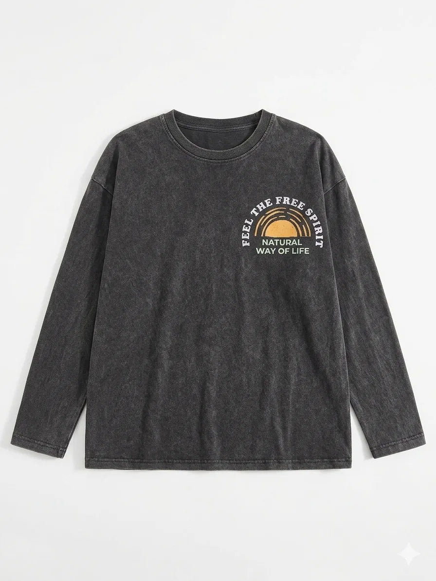 Zara Boy's Washed Black Printed Blouse | Zara In Lebanon