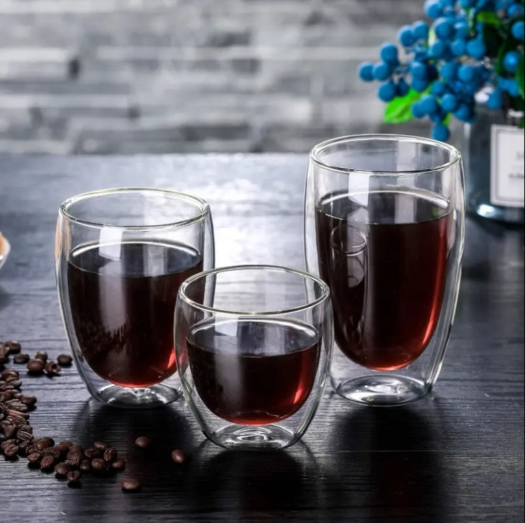 350ml Double Glass Cup (D8.50 x H11.50)CM ( FR-12 )