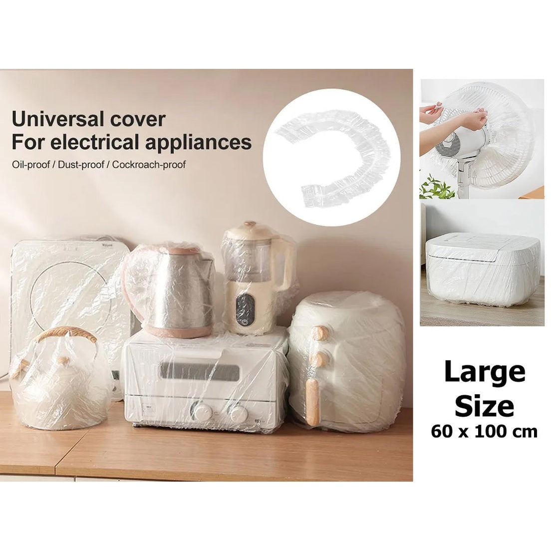 Set of 50 Nylon Dust Proof Covers w Elastic Contour