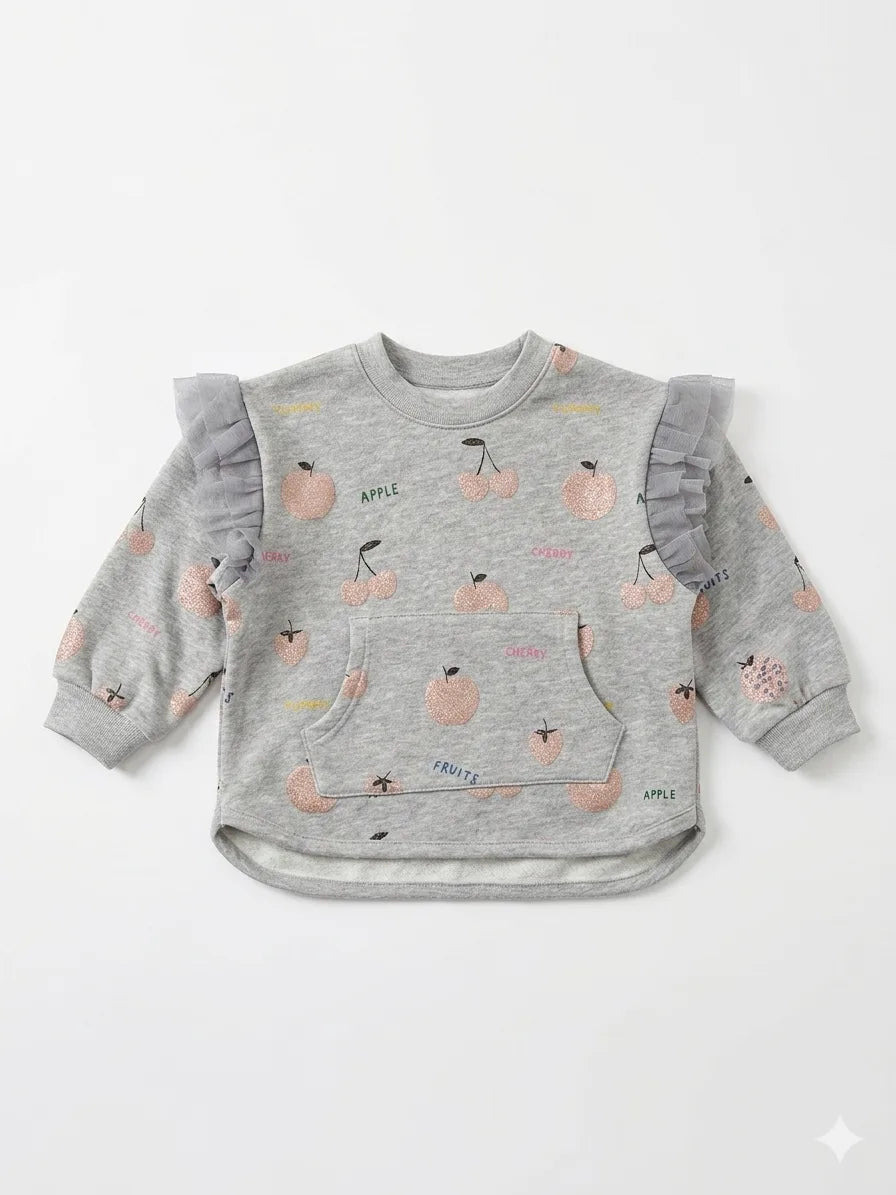 Zara Girl's Grey Printed Blouse | Zara In Lebanon