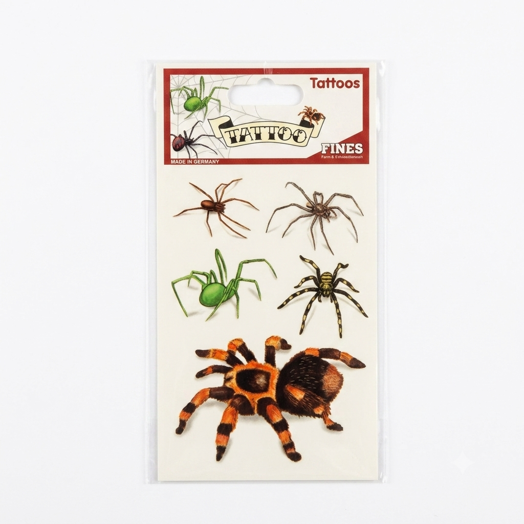 Fries Spider Temporary Fake Tattoos | Fries In Lebanon