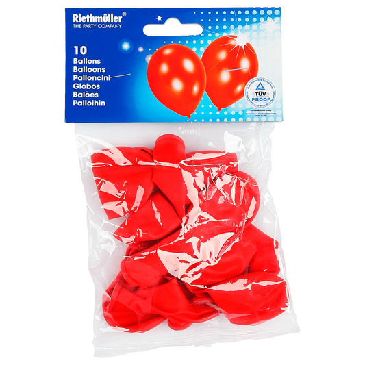 Riethmuller 10 Pieces Red Balloons | Riethmuller In Lebanon