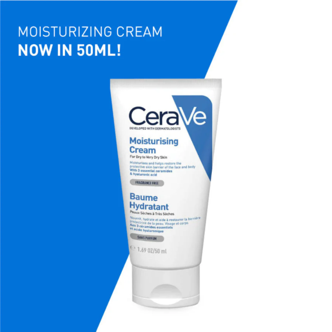 Cerave Moisturizing Cream For Dry Skin With Hyaluronic Acid 50ml