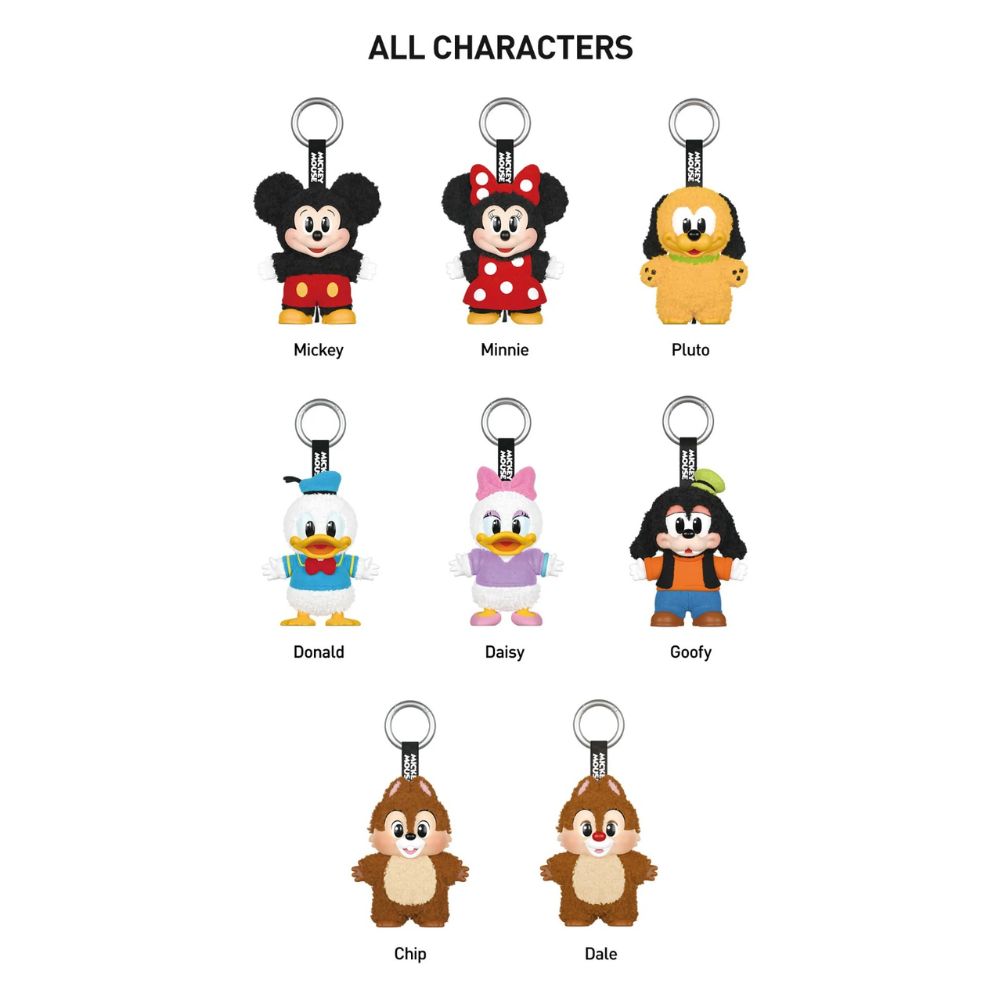 Mickey Mouse Family Cute Together Keychain Blind Box