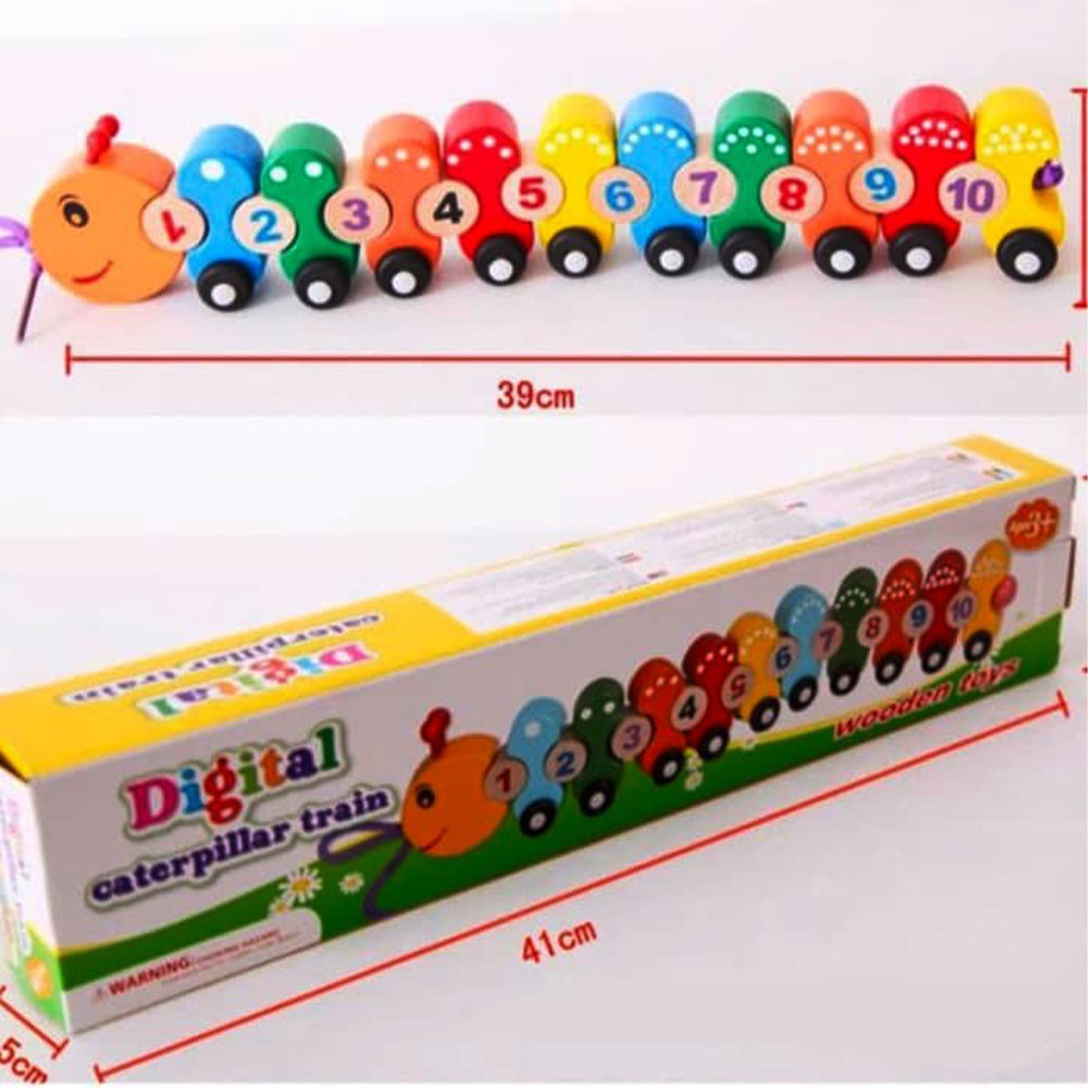 Educational Wooden Caterpillar For Number Teaching Lebanon