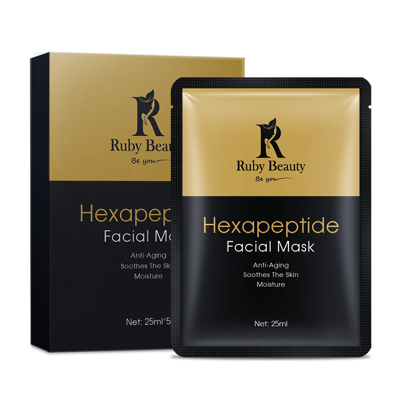Ruby beauty hexapeptide anti-aging facial mask (x5sheets) SC-140