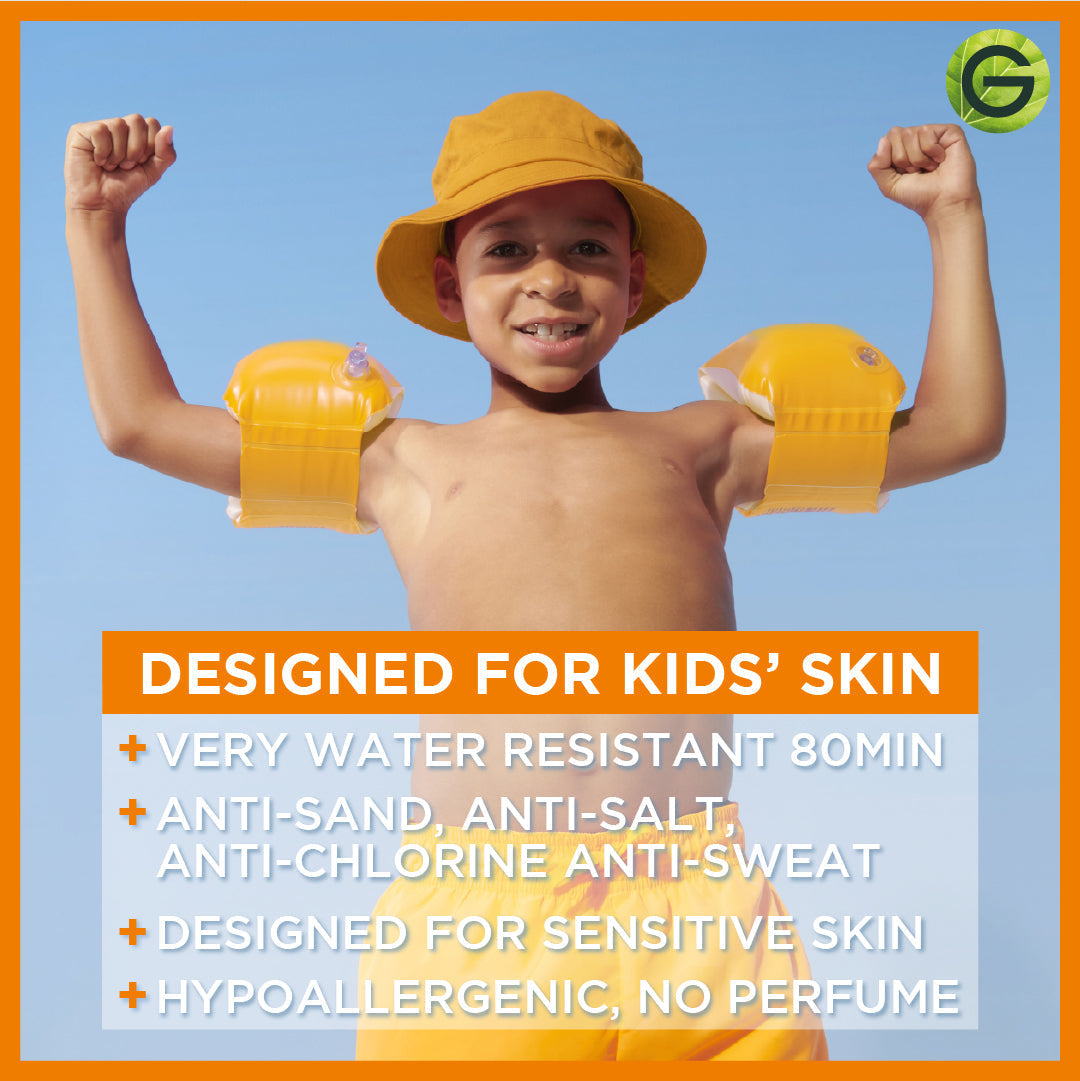 Garnier Ambre Solaire Sensitive Advanced SPF 50+ Ceramide Protect Sunscreen Spray For Kids 150ml - Medaid International