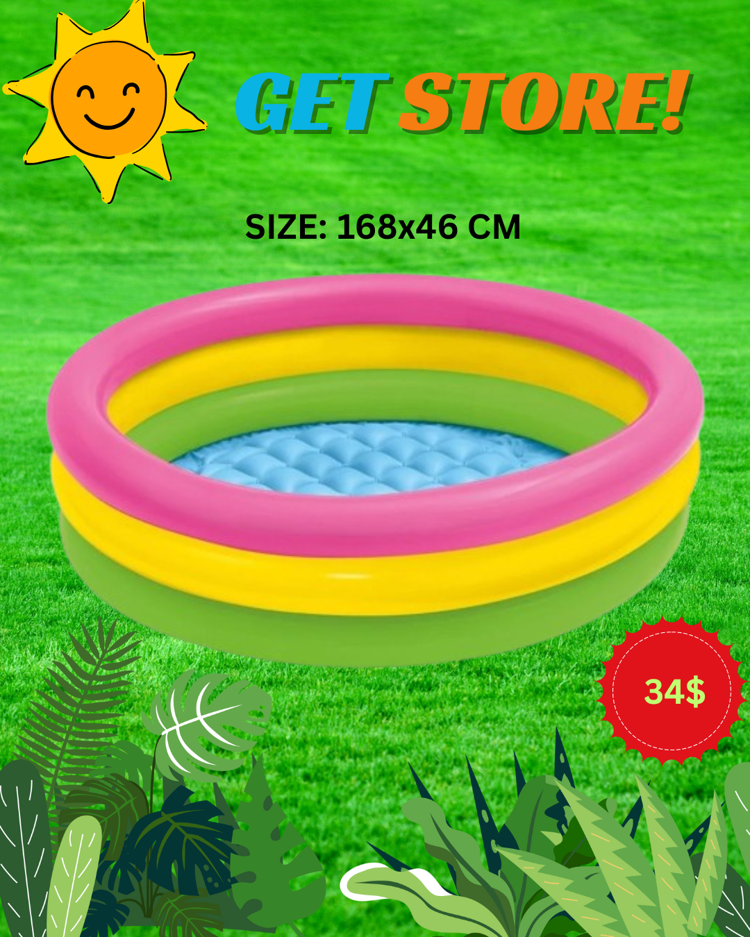 pool 168cm