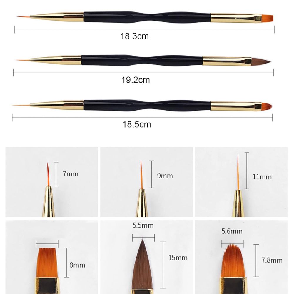 Nail Brush  Home for Nail Art UV Gel Brush Nail Accessories Acrylic Fingernails