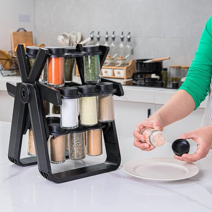 Rotating Spice Rack – 18 Jars